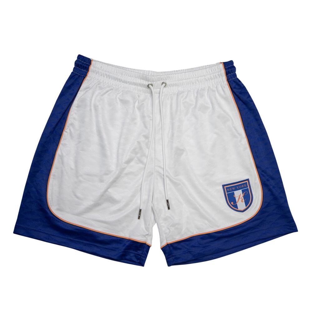 Kith x New York Soccer Shorts White Monogram Size L